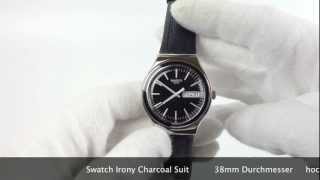 Swatch Irony Charcoal Suit YGS744 wwwolfertco [upl. by Day]