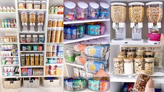 ULTIMATE PANTRY ORGANIZATION  Satisfying Clean and Pantry Restock Organizing on a Budget [upl. by Ennairod]