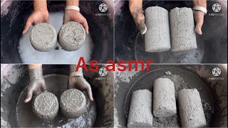 ASMR crunchy sand cement crumbing in water satisfying [upl. by Esom]