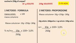 Chimica InsiemeEsercizi svolti sulla concentrazione delle soluzioni [upl. by Barlow359]