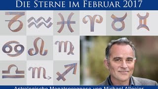 Die Sterne im Februar  astrologische Monatsprognose von Michael Allgeier [upl. by Adrahc]