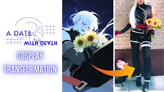 making a cosplay as a broke and unskilled weeb 💜 a date with death cosplay transformation [upl. by Eedoj]