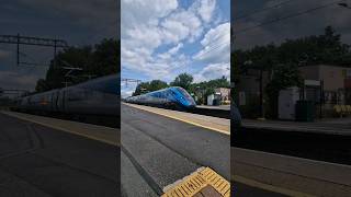 class 802 201 speeds through Earlestown Station train trainspotting class802 [upl. by Lehcar]