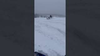 Snowmobile Fun polaris snow snowmobile sledders mountains automobile wyominglife gopro [upl. by Neelon374]