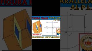 Proiezioni ortogonali di una figura piana parallela al PL disegnotecnico proiezioniortogonali [upl. by Vivie]