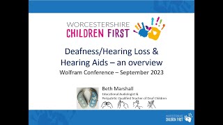 Overview of hearing loss deafness and Hearing Aids 1 [upl. by Nnalyrehc]