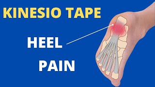 How to apply Kinesiology Tape for Plantar Fasciitis  heel spur  foot pain [upl. by Yllehs]