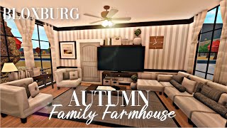 Roblox Bloxburg  Autumnal Family Farmhouse Interior  Minami Oroi [upl. by Inobe29]