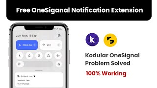 Kodular OneSignal Push Notification Extension  Kodular OneSignal Notification Not Received Fixed [upl. by Leziar593]