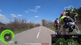 3 Hour Extra long Indoor Cycling Workout Spain Ultra HD Garmin Video [upl. by Iah943]