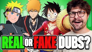 REAL vs FAKE Anime Dubs Challenge [upl. by Sidnarb492]