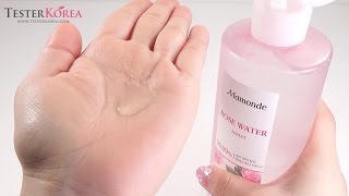 TESTERKOREA MAMONDE Rose Water Toner High capacity 500ml [upl. by Ydal]