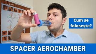 Cum se folosește un spacer AeroChamber pentru inhalator [upl. by Stephens]