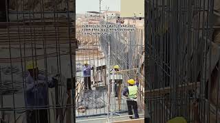 PUMPHOUSE AND WATERTANK RAFT COMPLETED WALL REINFORCEMENT FIXING IN PROGRESS [upl. by Venterea]