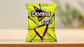 Doritos Tangy Pickle Review 🥒 [upl. by Aicac]