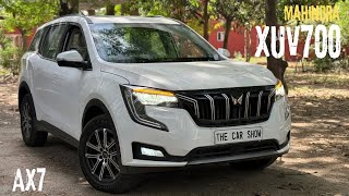 New Mahindra Xuv700 AX7 2024 ❤️ Best car under 25 Lakhs  White Colour  Detailed Walkaround Review [upl. by Ahsyekat]