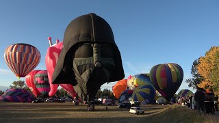 Special Shapes Hot Air Balloon Launch  High River Alberta [upl. by Warfield]