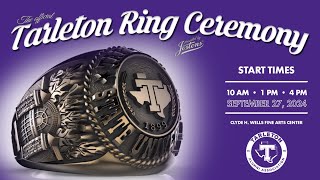 Tarleton State University Ring Ceremony Fall 2024  1 pm Friday Sept 27th [upl. by Ruhnke]