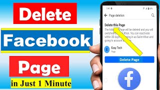 How to Delete Facebook Page Permanently  Facebook Page Delete Kaise Kare [upl. by Enirehtak41]