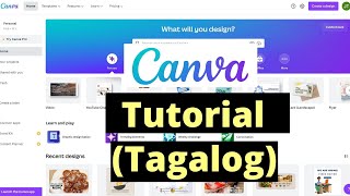 CANVA Tutorial for Beginners Step by Step  Tagalog [upl. by Assillem218]