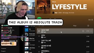 xQc Reviews Yeats New Album quotLYFESTYLEquot in 6 Minutes [upl. by Ahtelrac]