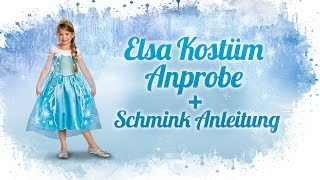 Elsa Kostüm Prestige Anprobe und Schmink Anleitung Die Eiskönigin Deutsch [upl. by Vinna566]