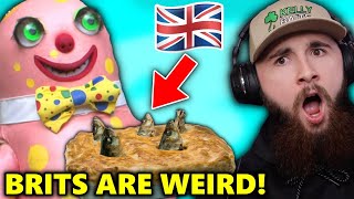 AMERICAN Reacts to 11 Uniquely British Things Youll Only Find in the UK [upl. by Atnuahc214]