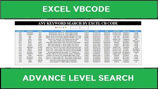 Advance Level Search in Userform Excel VBA [upl. by Erika]