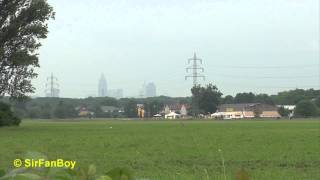 Sirenenprobe Frankfurt Warnung aus der Ferne mit Skyline [upl. by Ramilahs]