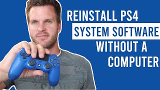 How to Reinstall System Software on PS4 without a Computer [upl. by Toback]