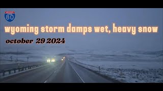 SNOW FALL OCTOBER 29 2024 WYOMING [upl. by Pedaiah]