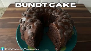 🇺🇸TRIPLE Chocolate Bundt Cake [upl. by Perl]