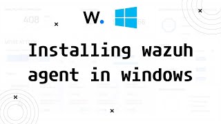 installing wazuh agent in windows [upl. by Alvinia]