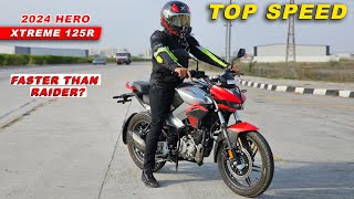 2024 Hero Xtreme 125R Top Speed  Faster Than TVS Raider [upl. by Nnasor21]