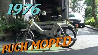 MOPED 1976 PUCH first start 31 years cold [upl. by Kulseth]