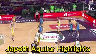 JAPETH AGUILAR HIGHLIGHTS  GILAS VS BRAZIL [upl. by Ellenid]