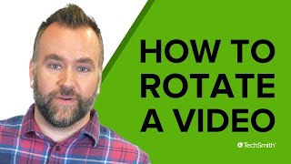 Rotate a Video Quick amp Easy [upl. by Backer]