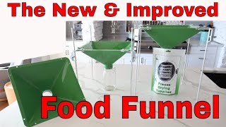 The NEW Food Funnel for Freeze Drying Canning and Food Packaging [upl. by Aiceled]