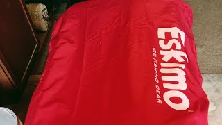 Eskimo Eskape 2400 64quot ice house cover fits perfectly to keep my sled safe [upl. by Stieglitz]