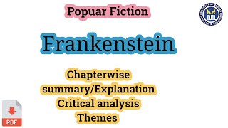 Summary of Frankenstein by Mary Shelley [upl. by Enella]