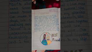 Best friend paragraph ❤️ 😊 [upl. by Olathe]