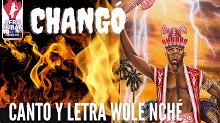 CHANGO CANTO Y LETRA WOLE NCHE ⚡⚡⚡ [upl. by Yrreg]