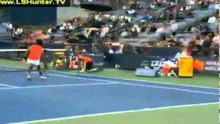 Funny Point Gael Monfils plays without racket [upl. by Assenay]