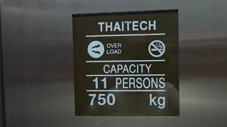 THAITECH PASSENGER ELEVATOR STANDARD 2 AT RIVERSIDE RESIDENCE amp HOTEL KRUNG THEP THAILAND [upl. by Nwahsir]