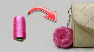 How to make pom pom at home ✨viralvideo [upl. by Rimidalv]