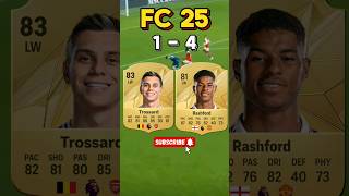 TROSSARD VS RASHFORD FIFA EVOLUTION FROM FIFA 21FC 25 shorts fifa fyp futbol uefa fc25 eafc [upl. by Alleunamme774]