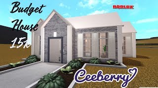 Budget House 15k  No advanced placing BLOXBURG Speed Build [upl. by Yborian]