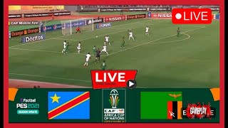 EN DIRECT  Dr Congo vs Zambie  Coupe dAfrique Qf Nations 2024  Café en direct  Pes 21 Game [upl. by Lindsey217]