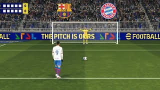 FC Barcelona vs FC Bayern Munich UEFA penalty shootout 🔥 efootball 25 [upl. by Evilo]