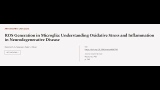 ROS Generation in Microglia Understanding Oxidative Stress and Inflammation in Neuro  RTCLTV [upl. by Nowell]